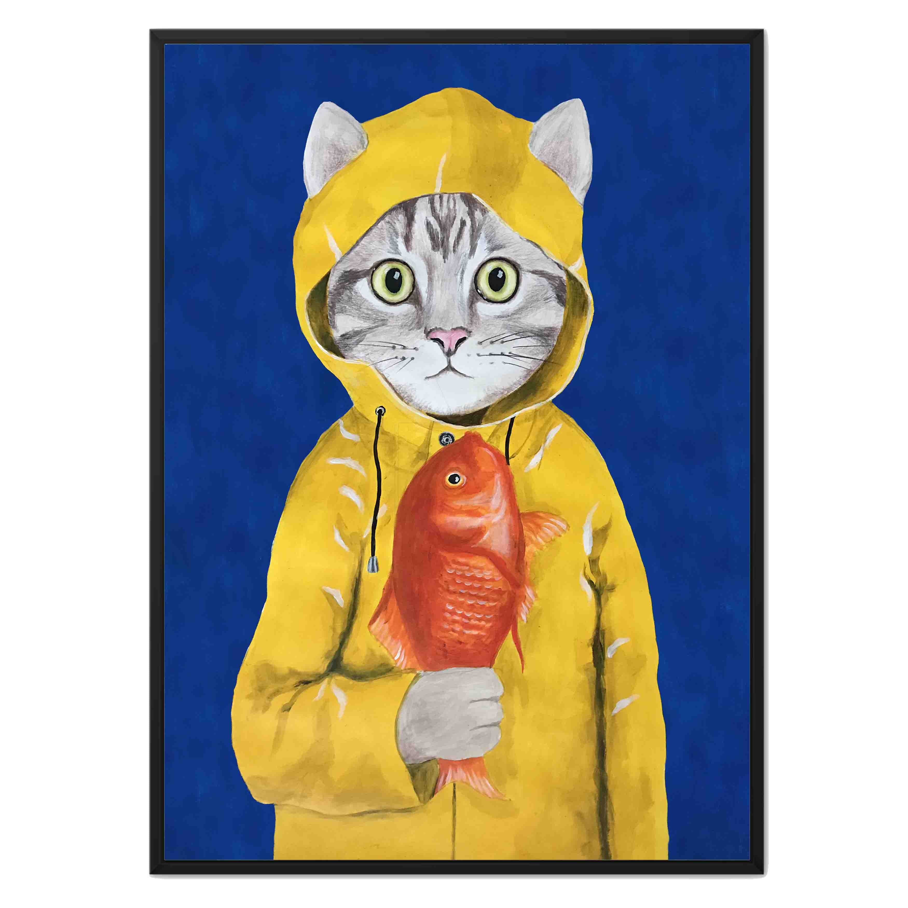 CAT WITH FISH