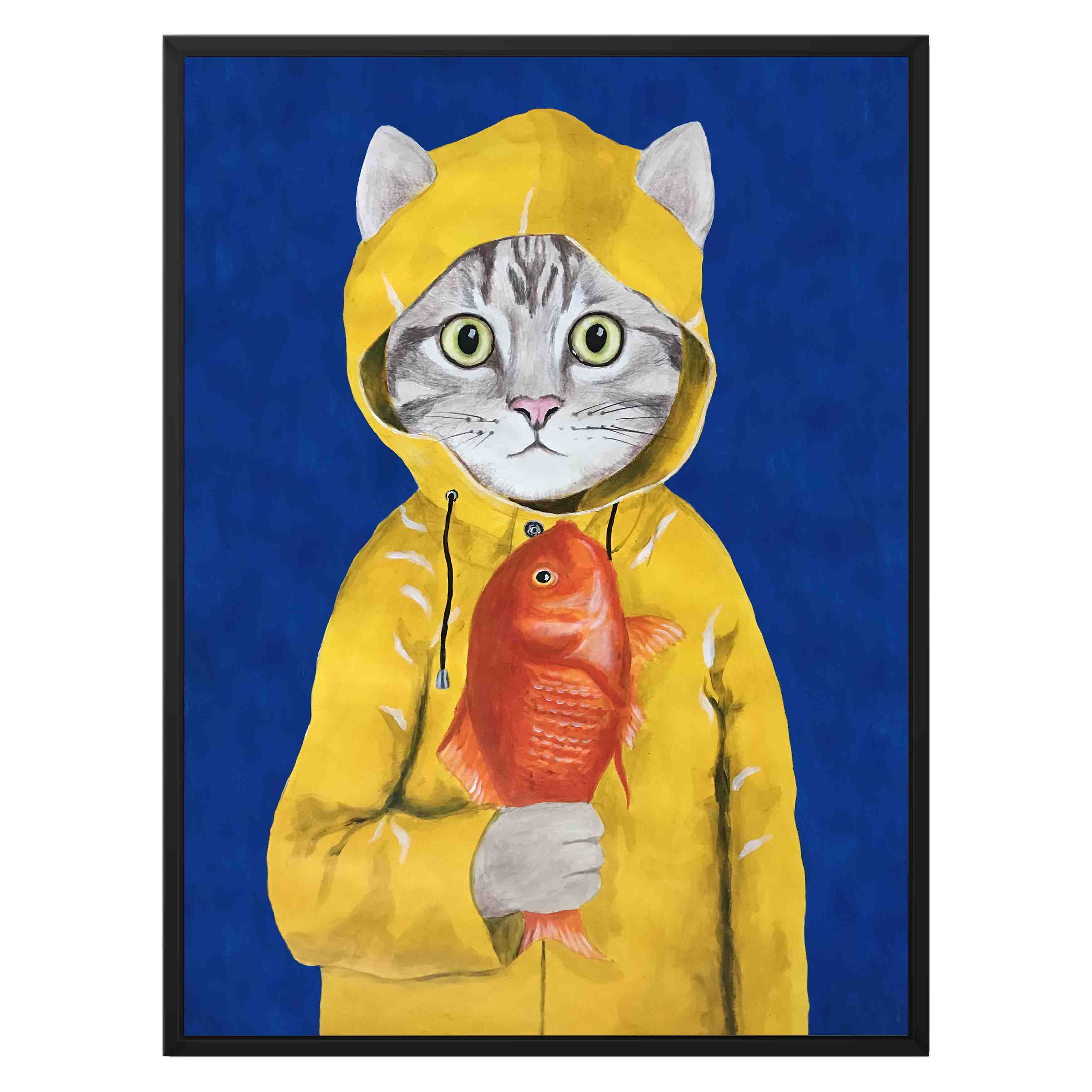 CAT WITH FISH