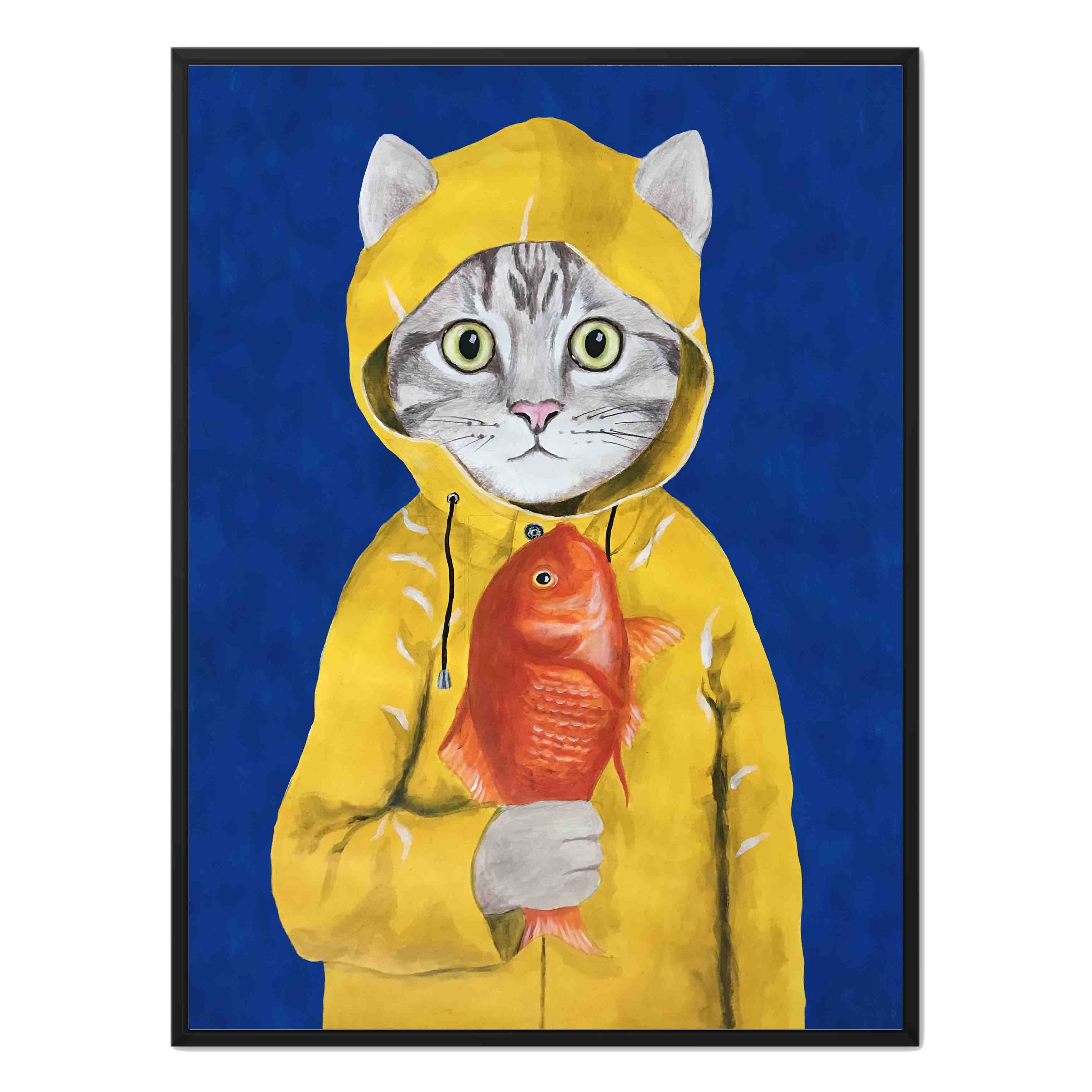 CAT WITH FISH