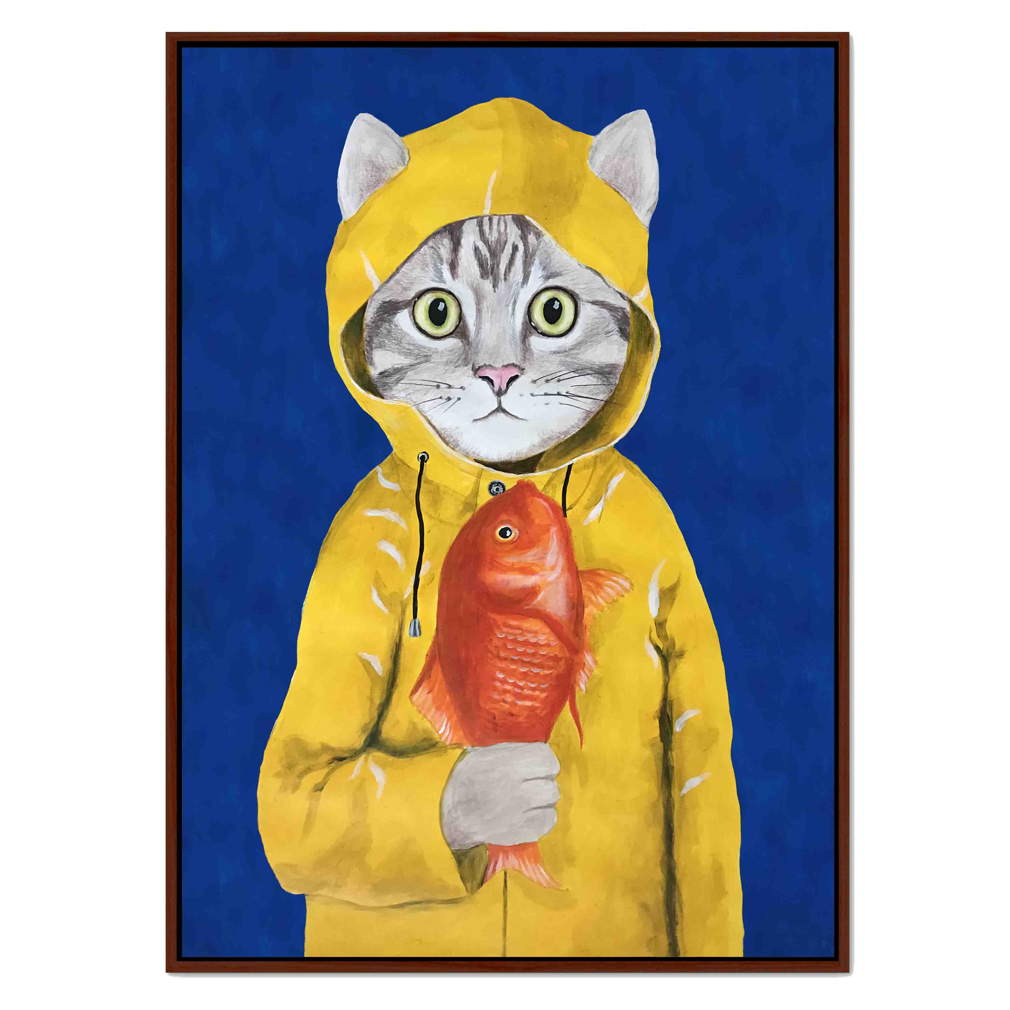 CAT WITH FISH