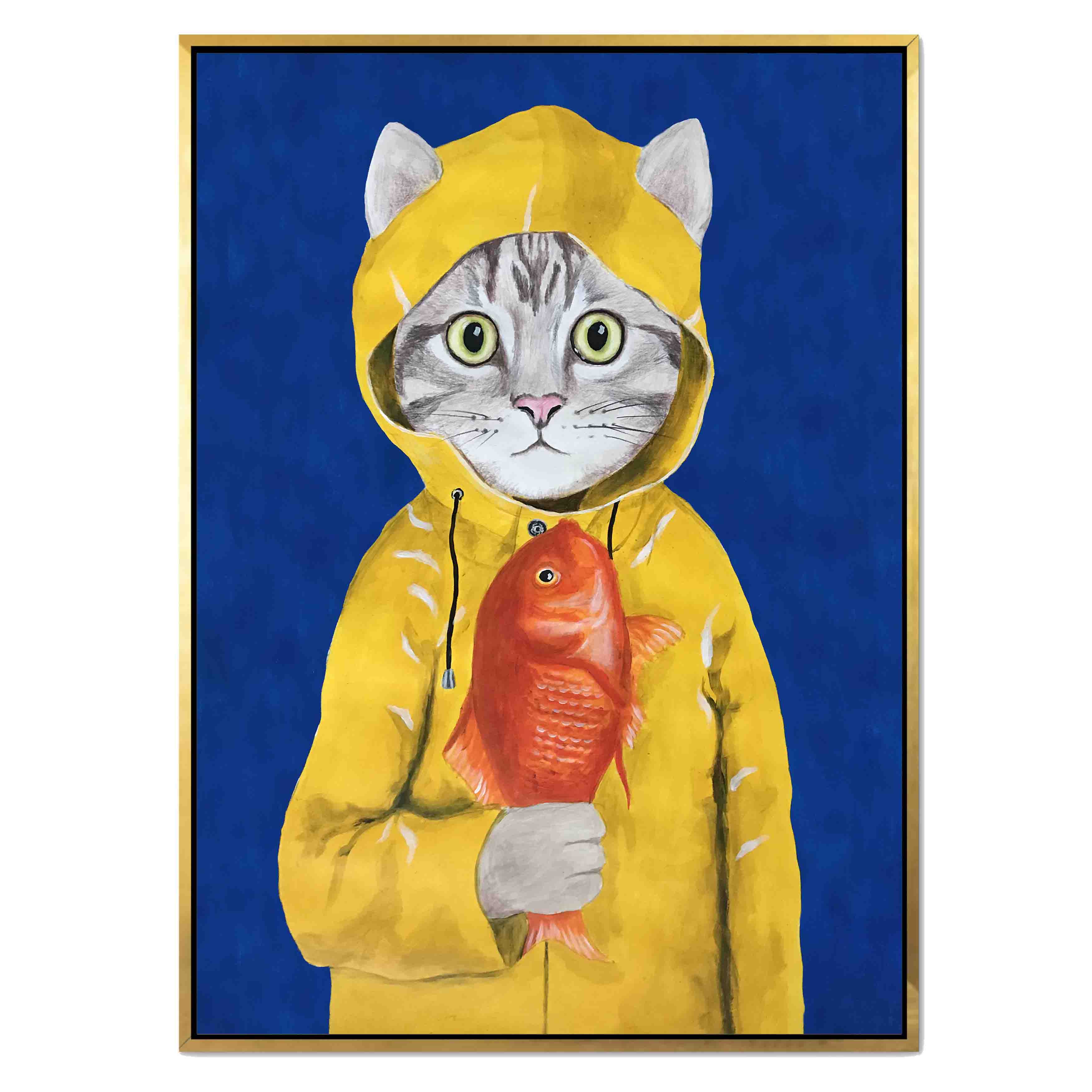 CAT WITH FISH