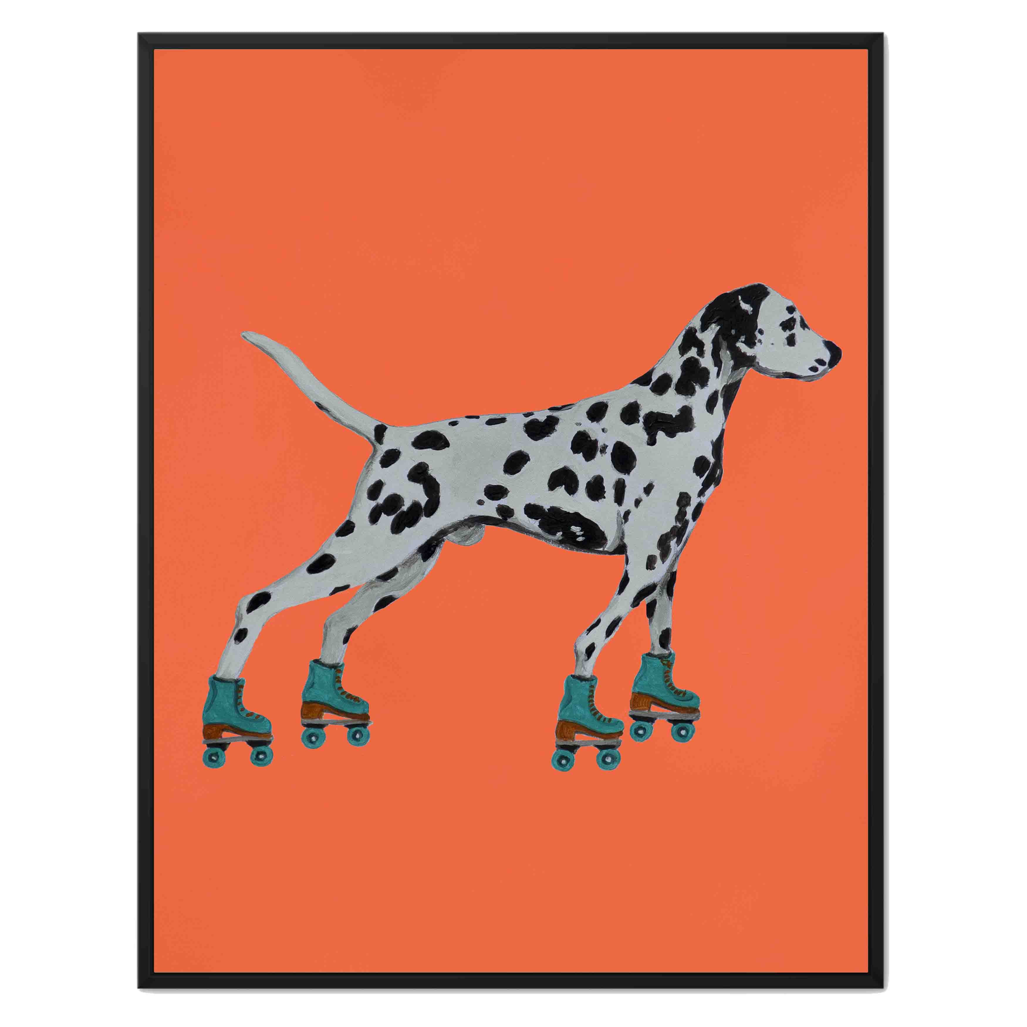 DALMATIAN WITH ROLLERSKATES