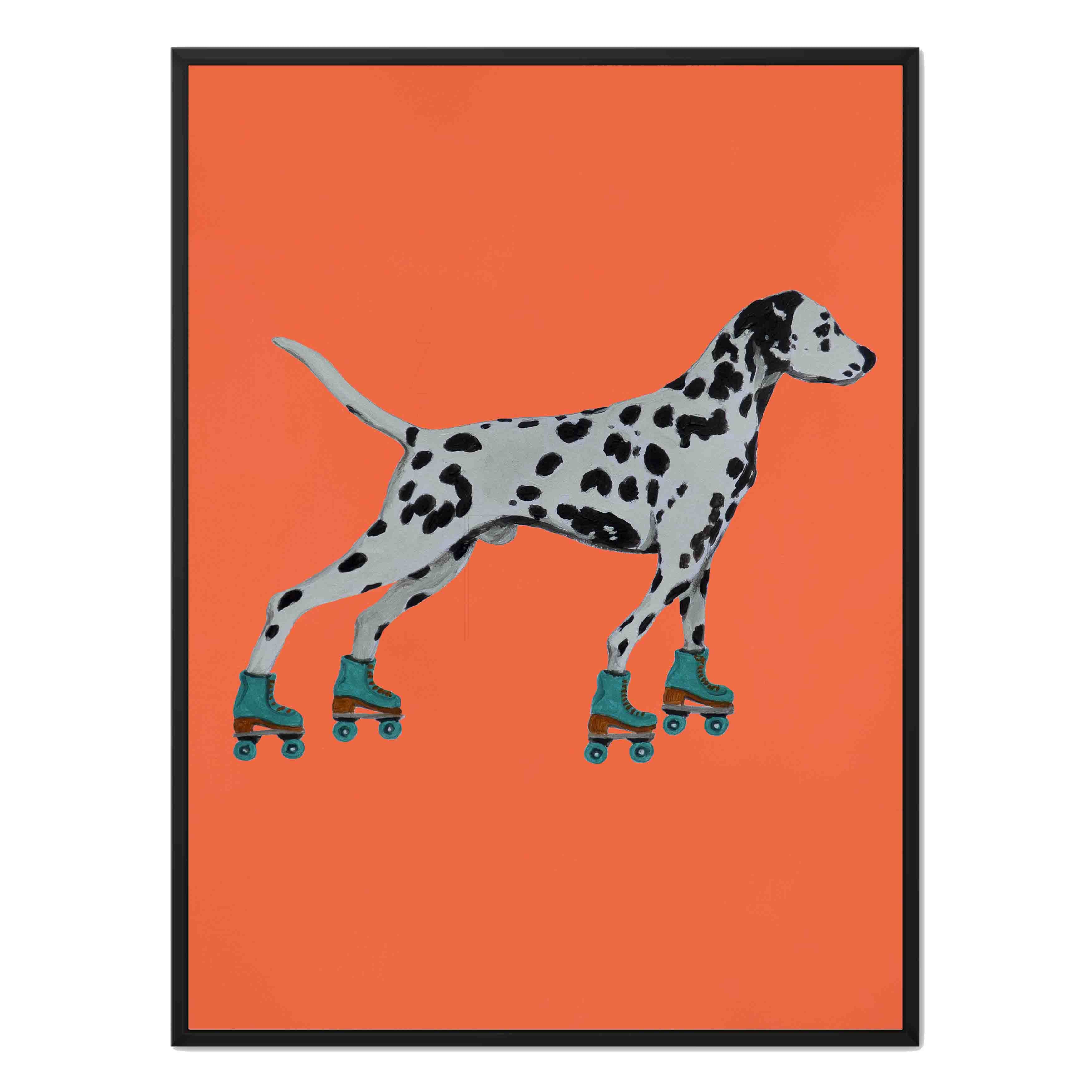 DALMATIAN WITH ROLLERSKATES
