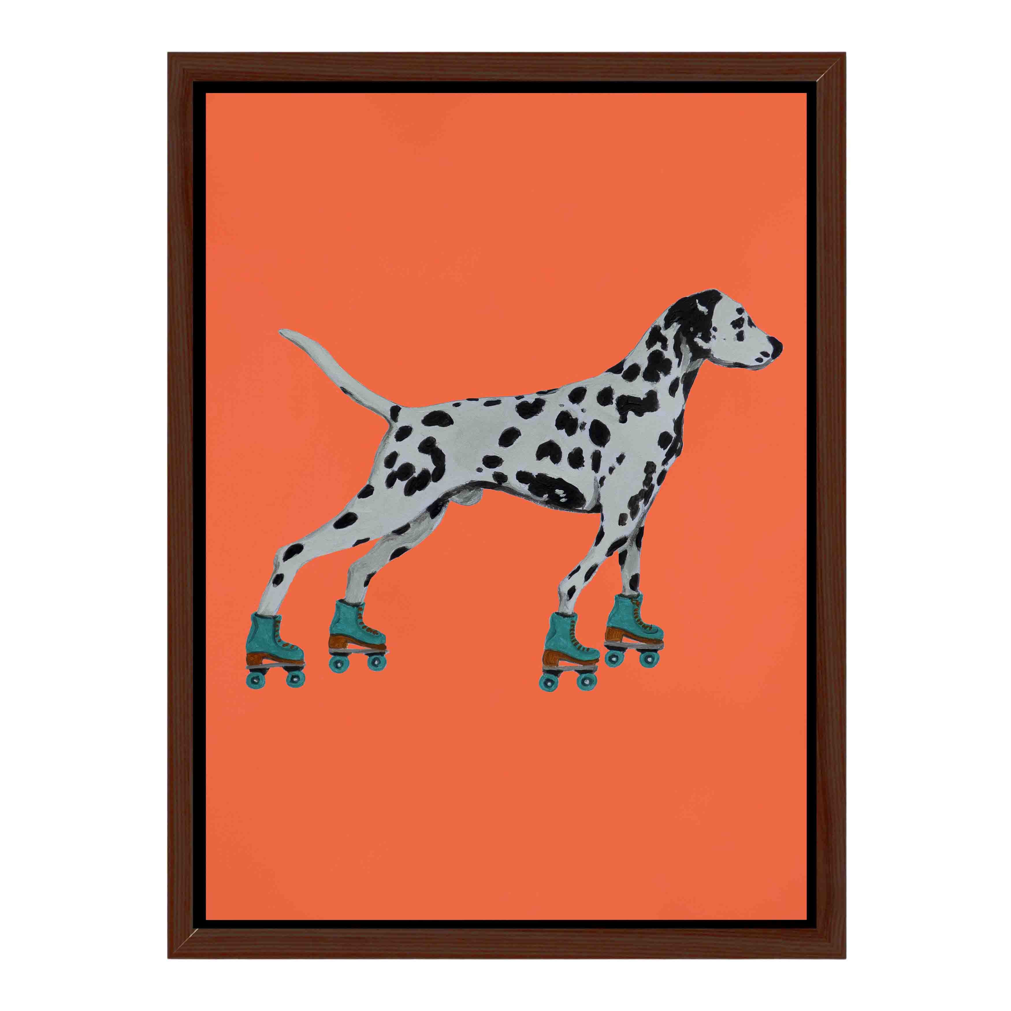 DALMATIAN WITH ROLLERSKATES