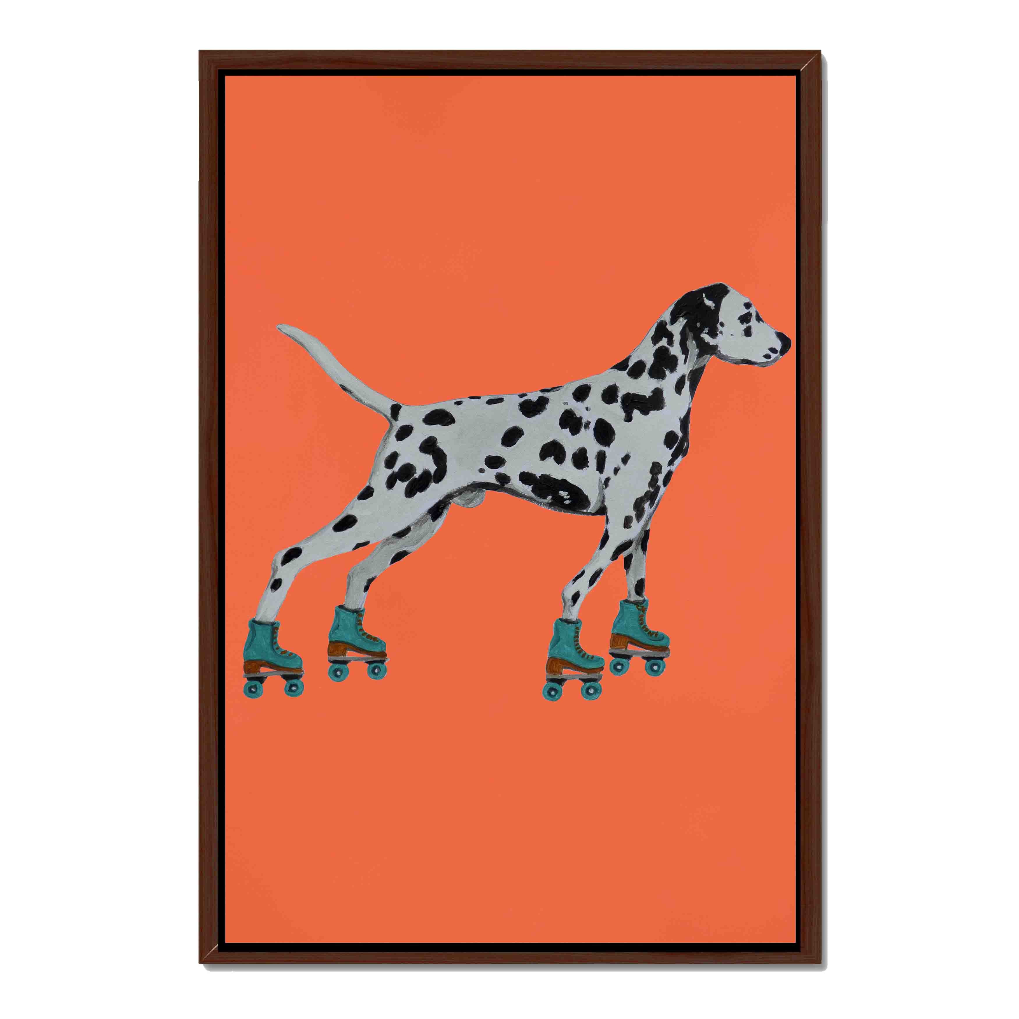 DALMATIAN WITH ROLLERSKATES