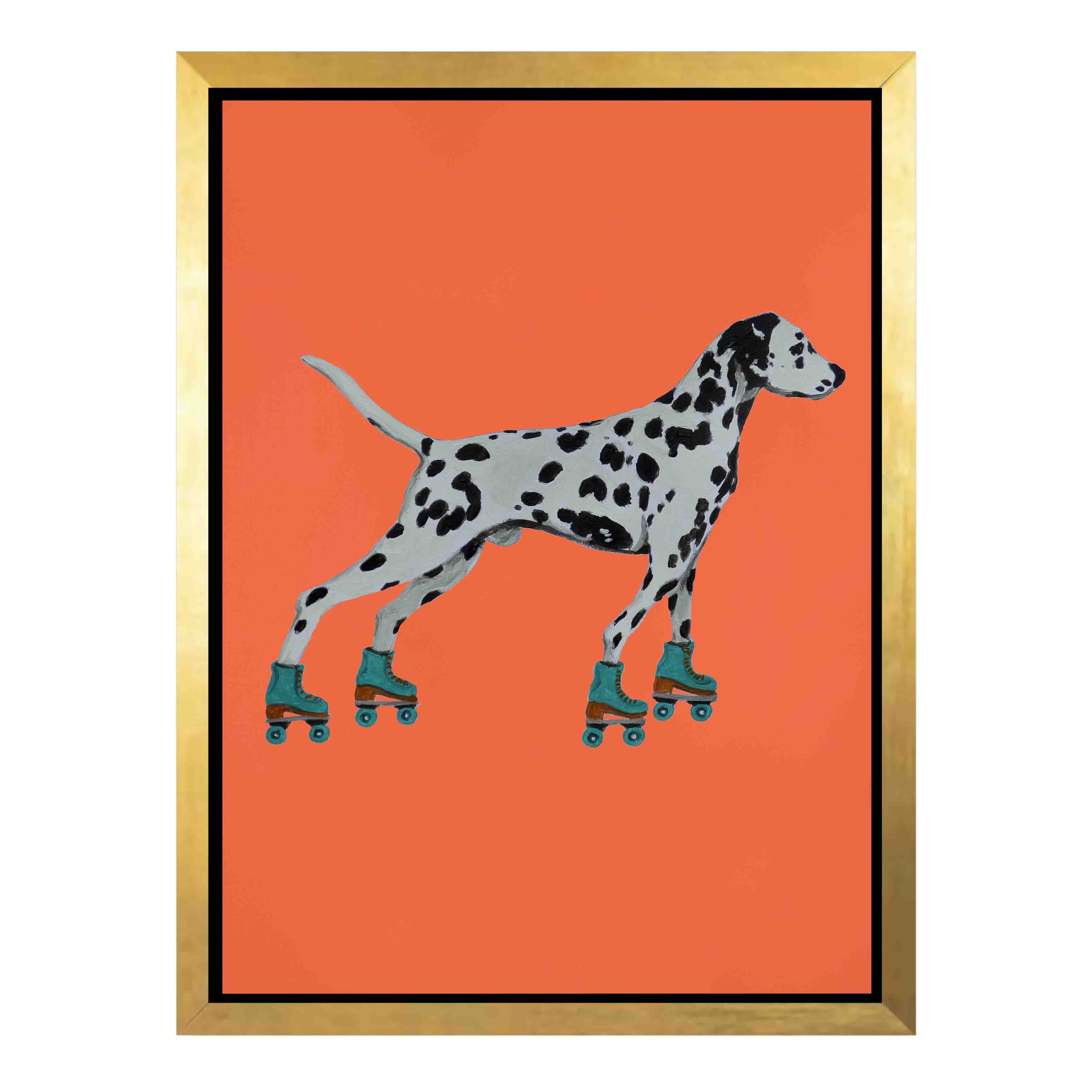 DALMATIAN WITH ROLLERSKATES