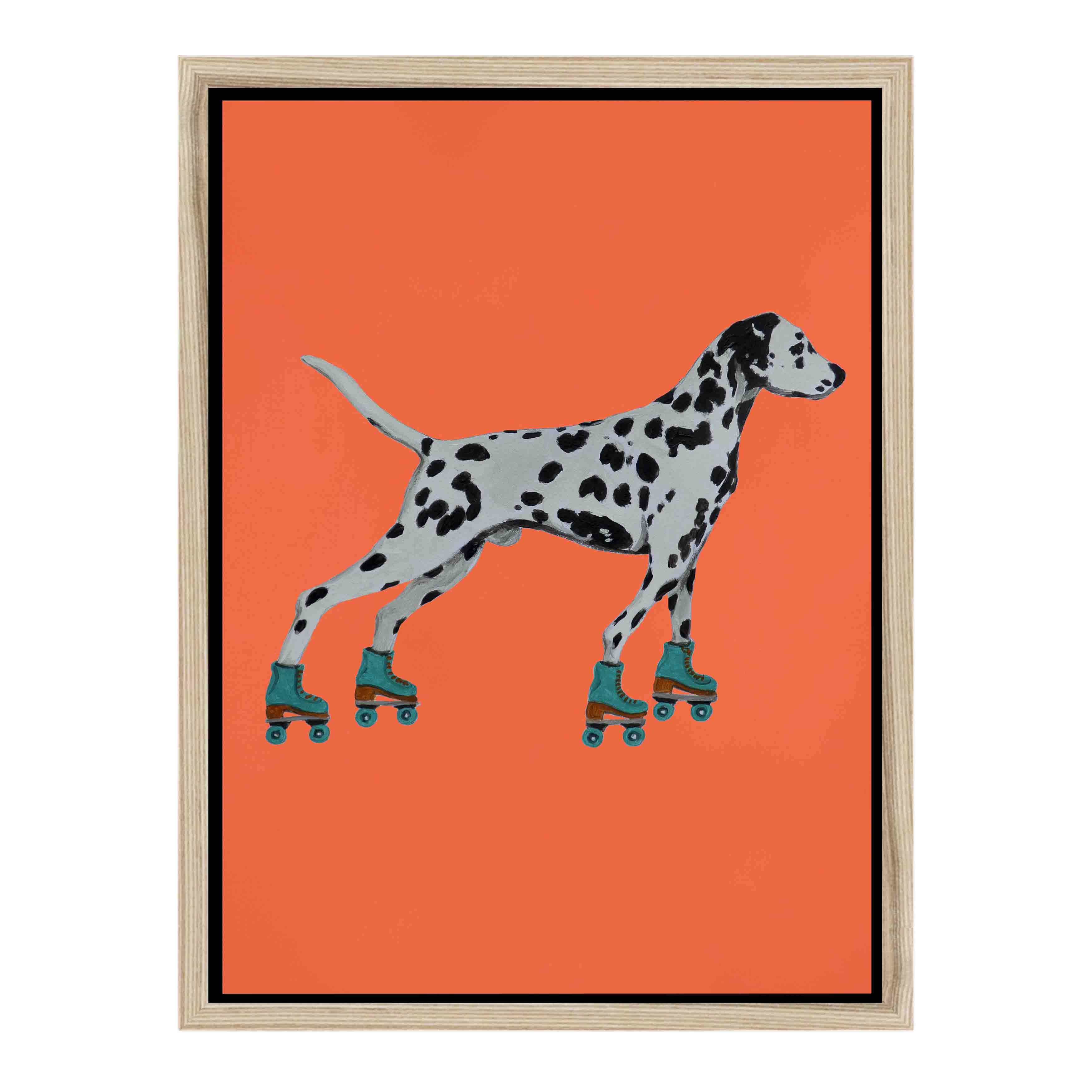 DALMATIAN WITH ROLLERSKATES