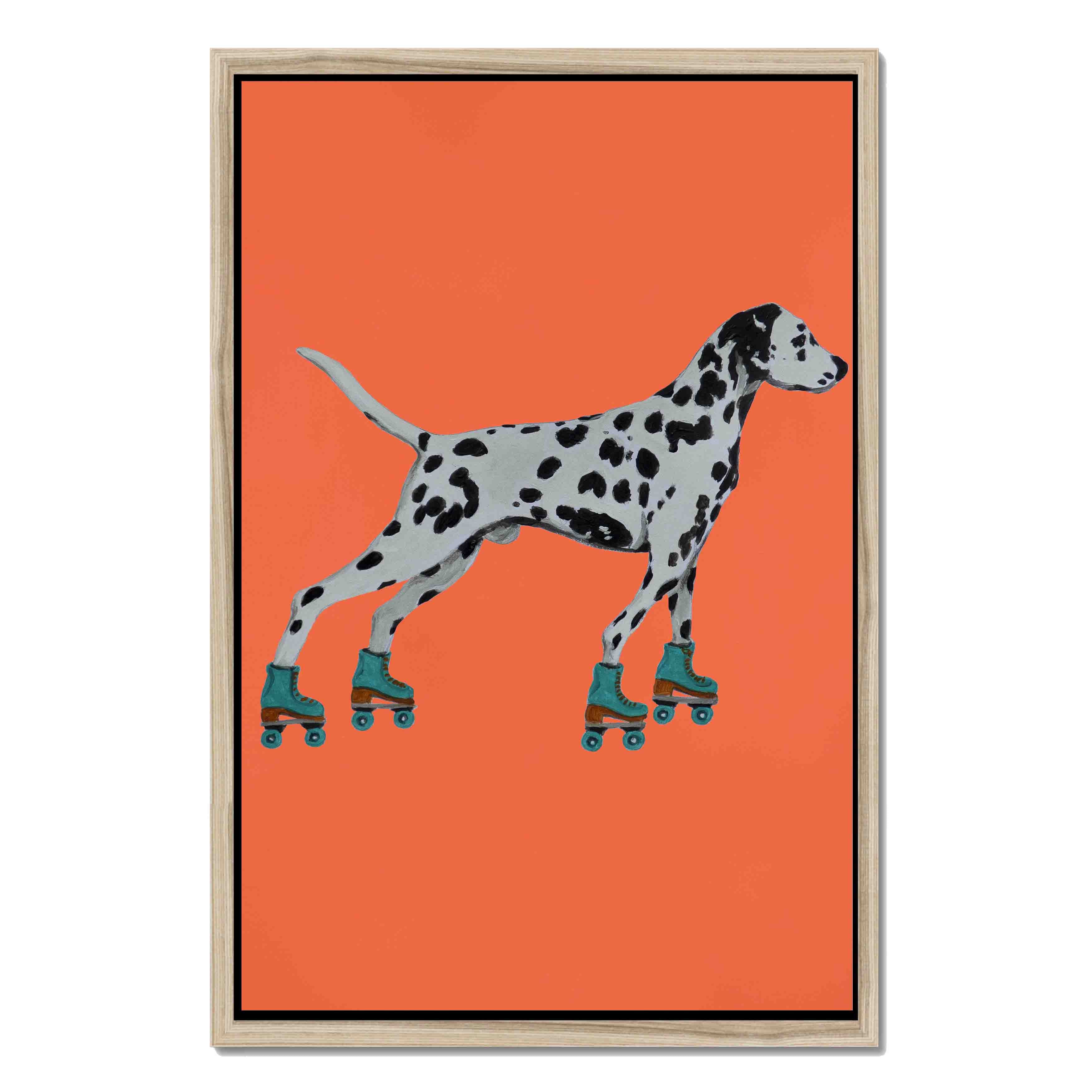 DALMATIAN WITH ROLLERSKATES