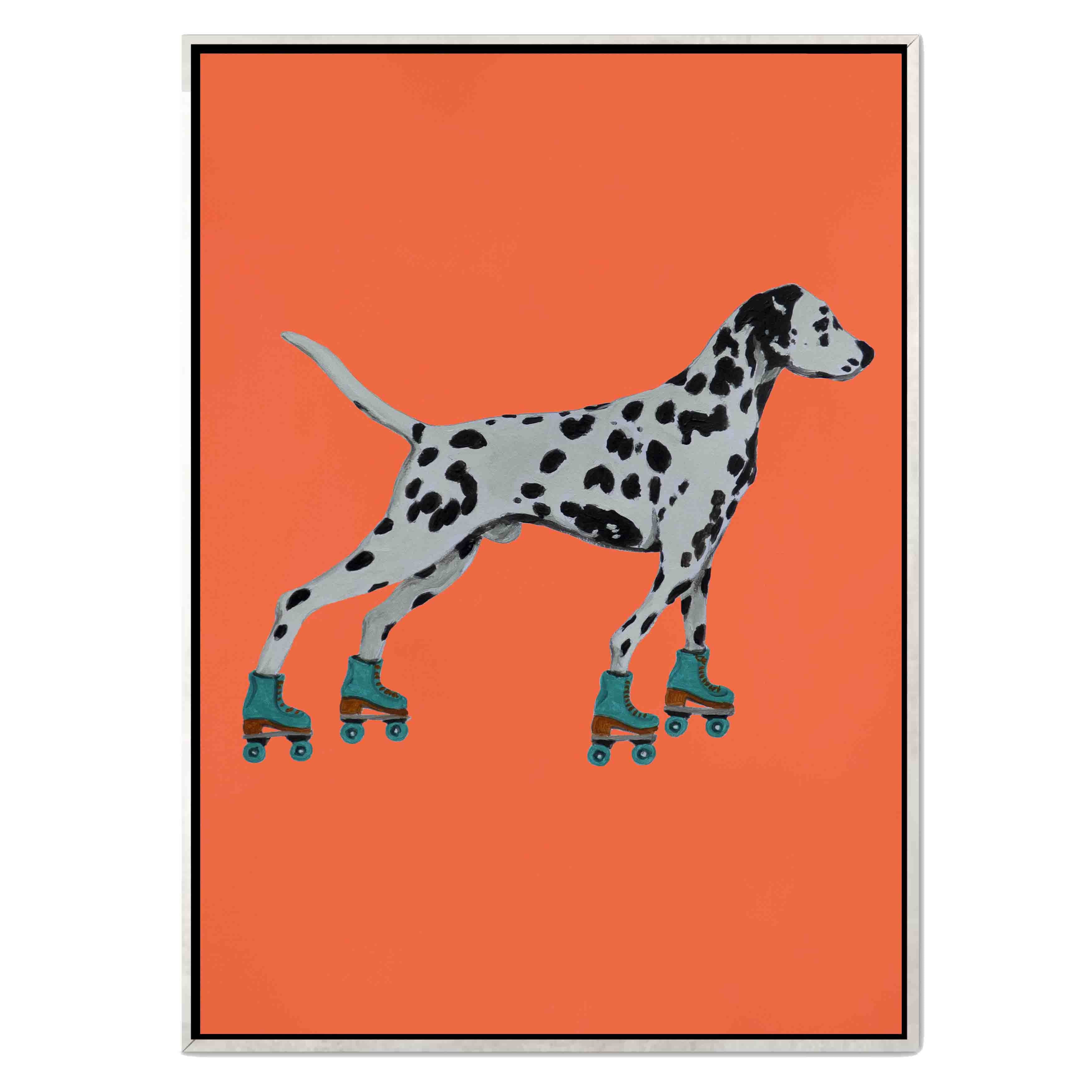 DALMATIAN WITH ROLLERSKATES