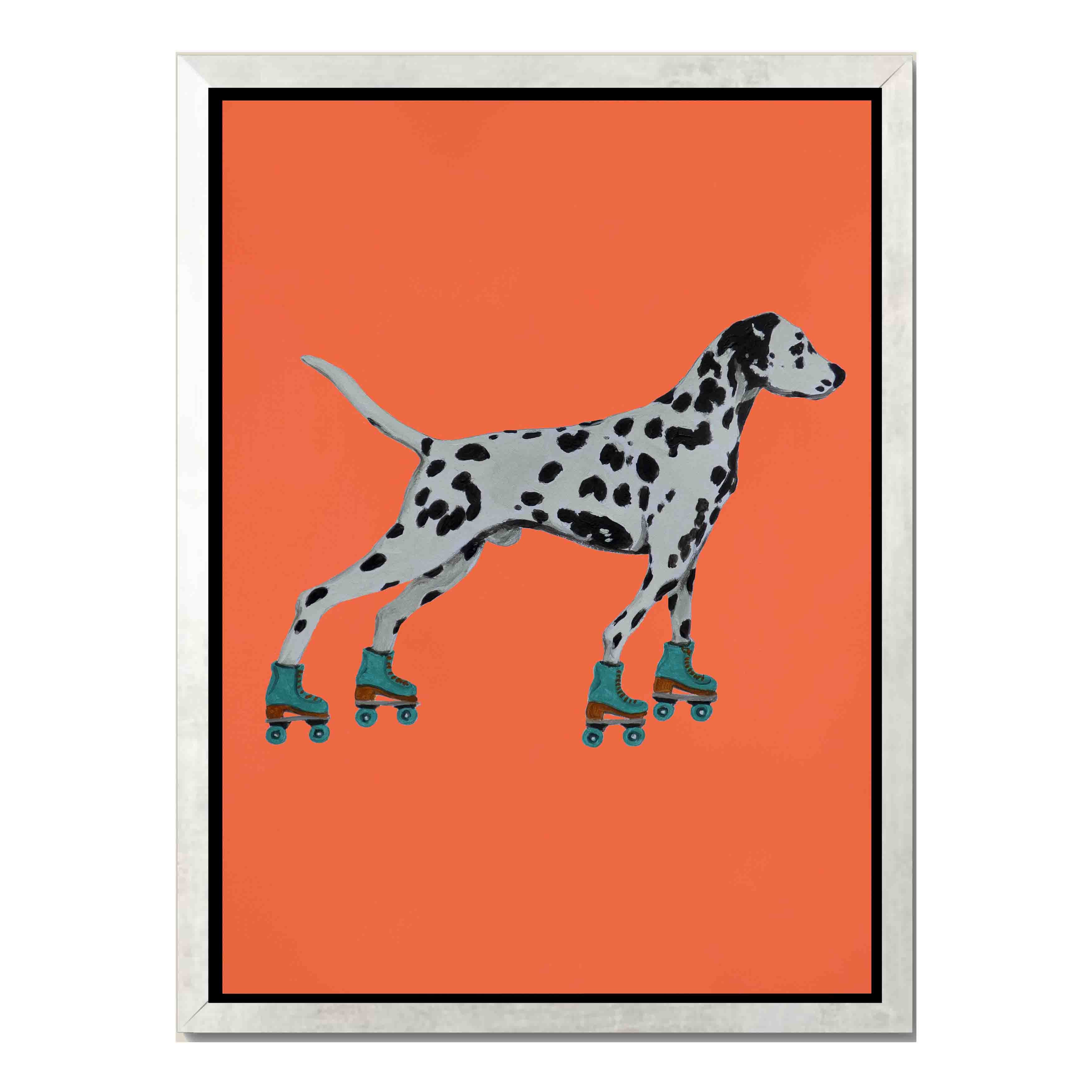 DALMATIAN WITH ROLLERSKATES