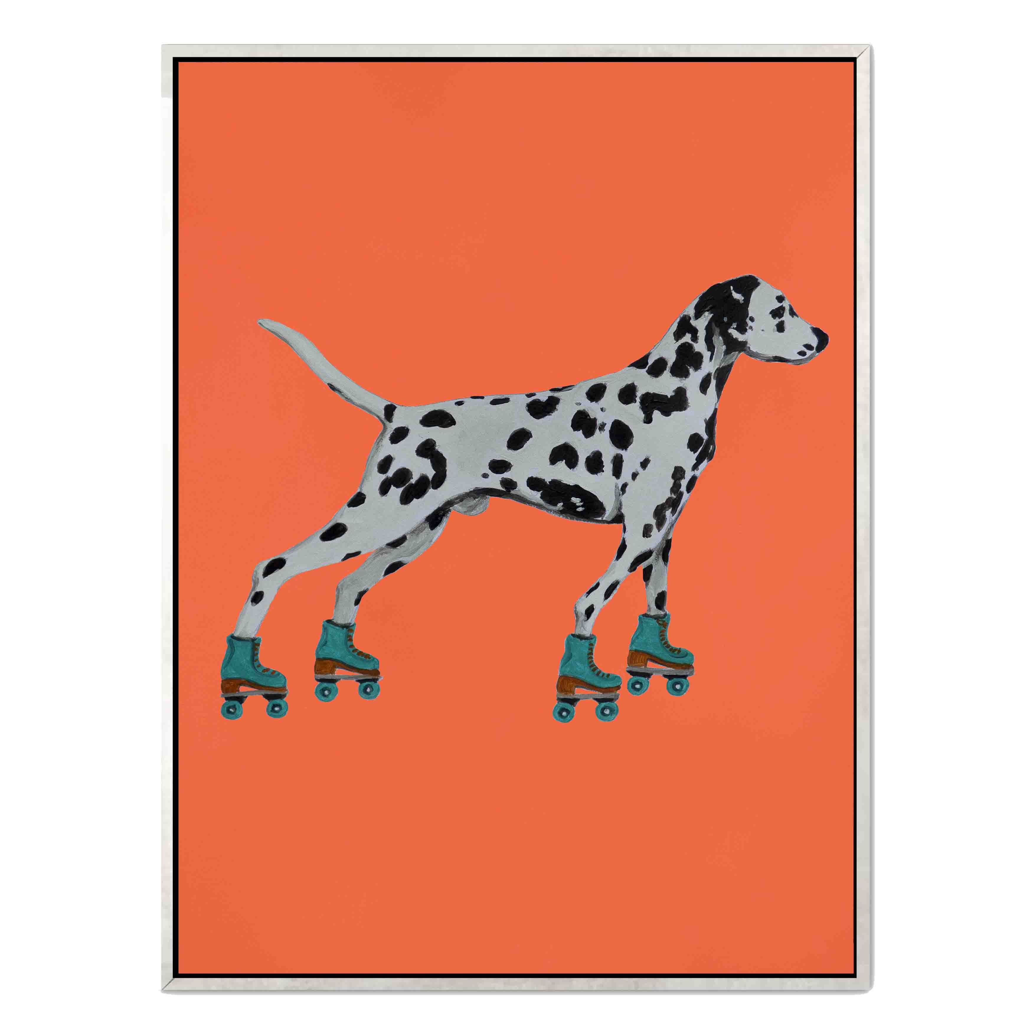 DALMATIAN WITH ROLLERSKATES