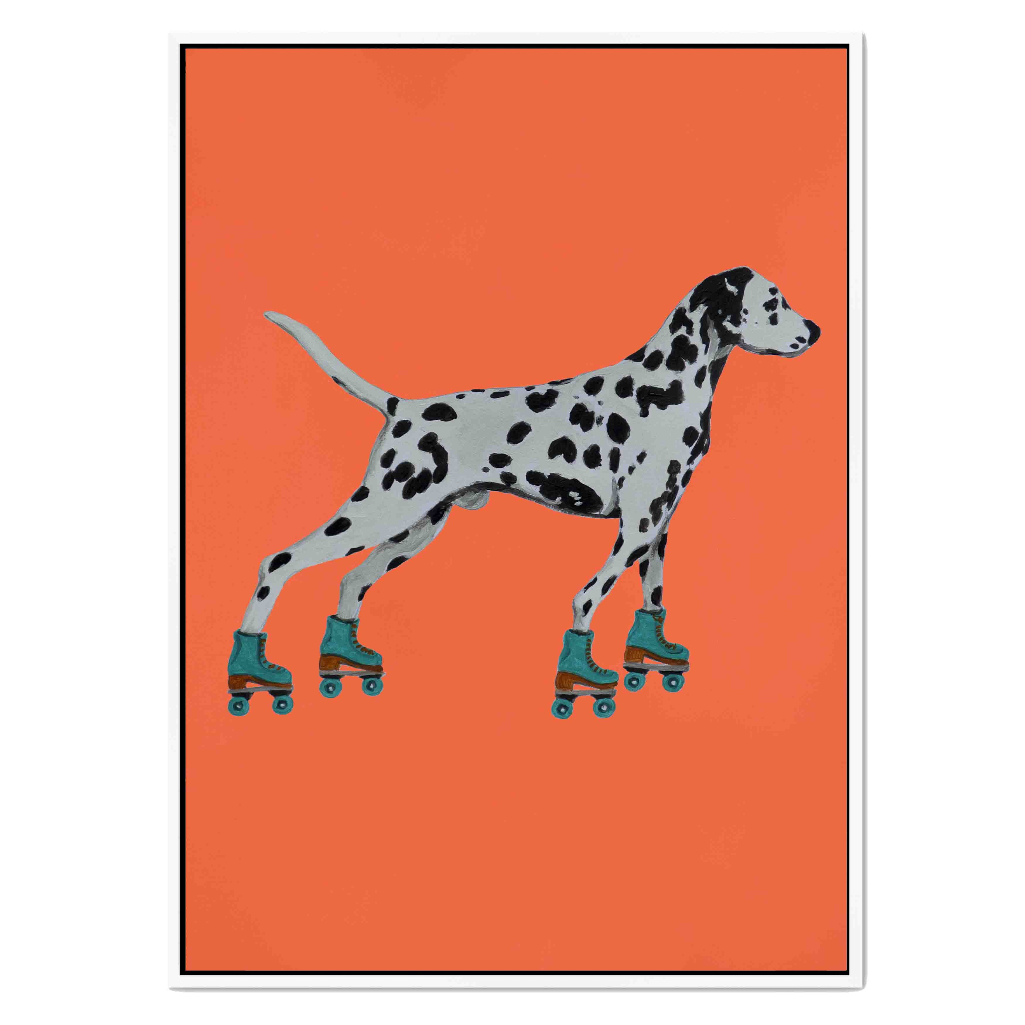 DALMATIAN WITH ROLLERSKATES