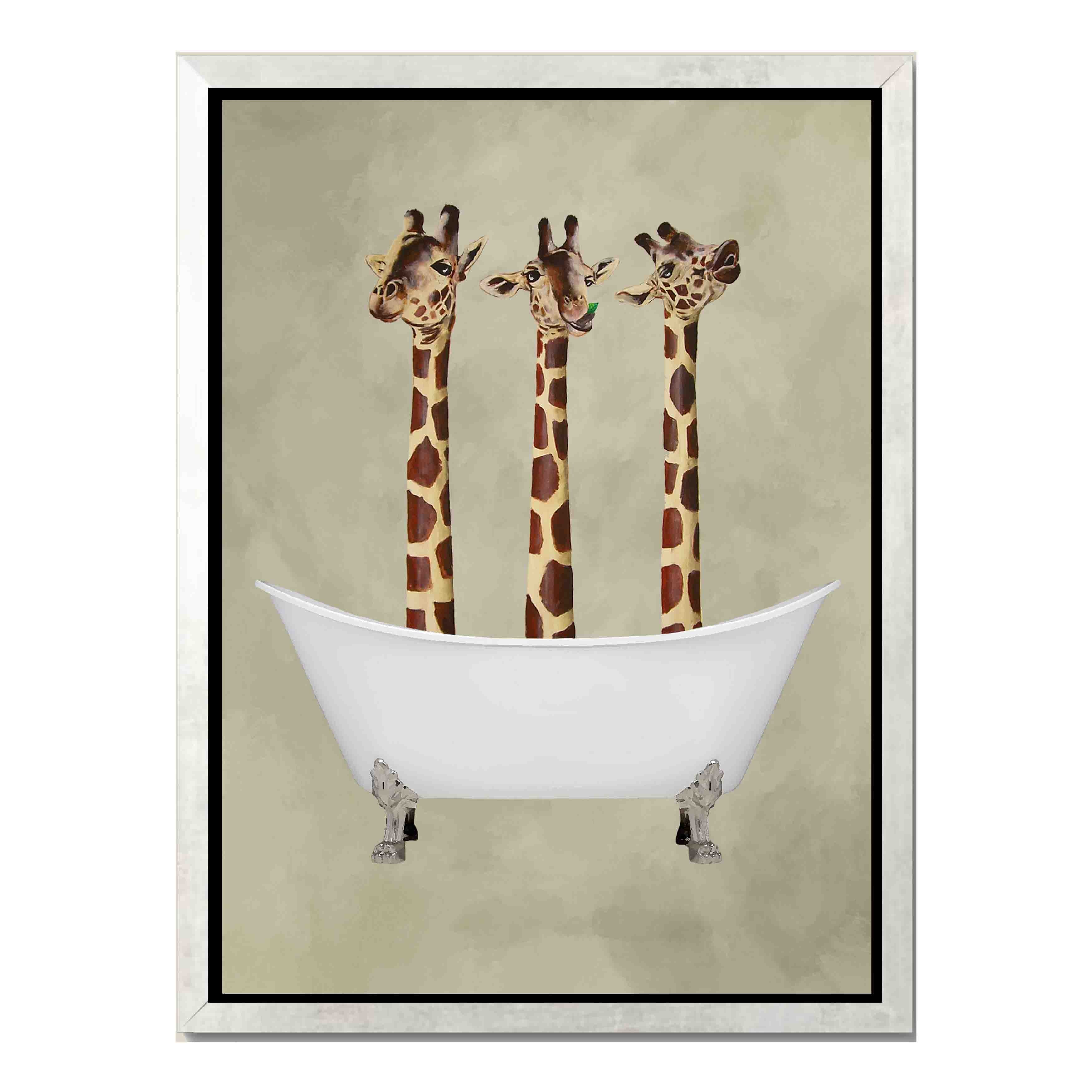 GIRAFFES IN BATHTUB