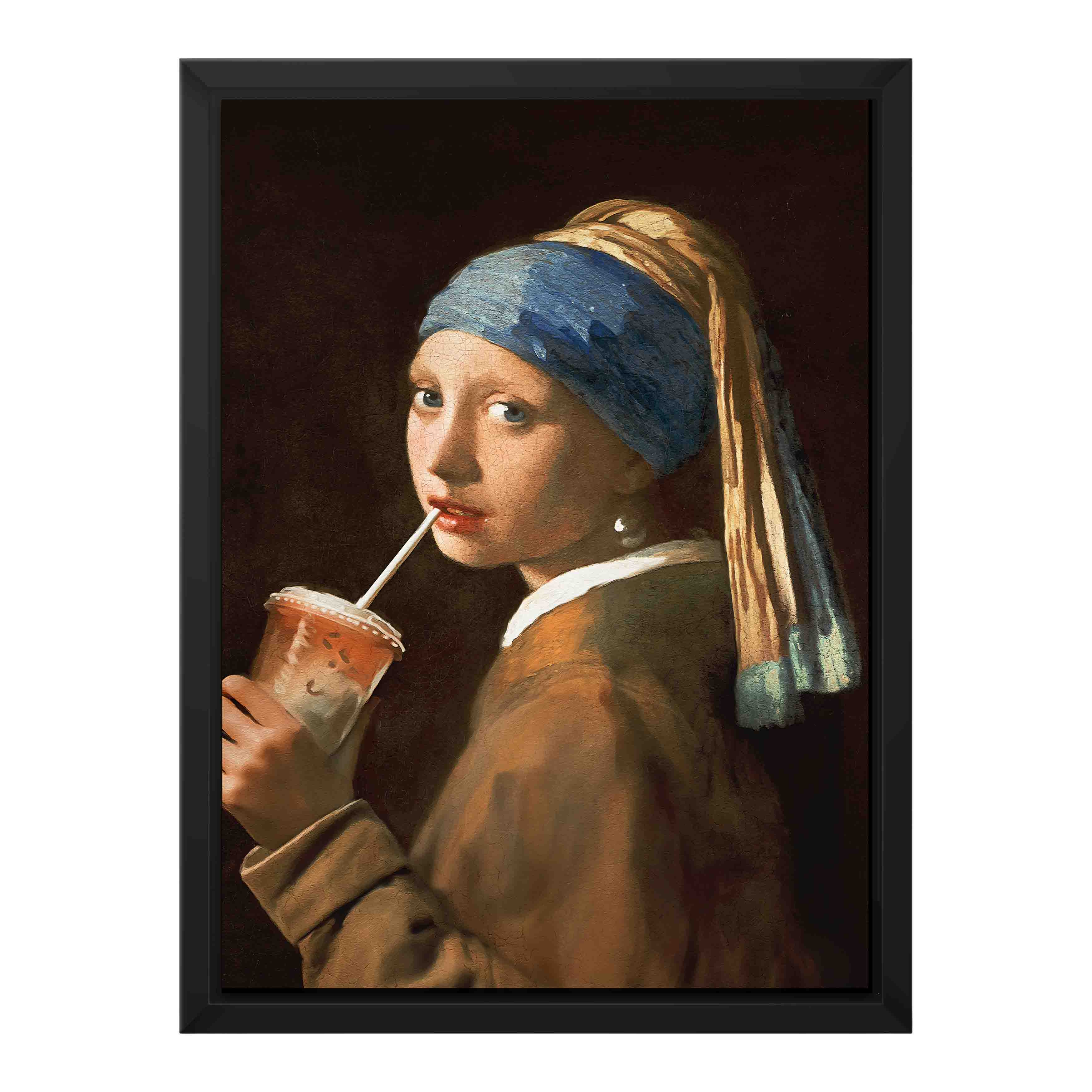 GIRL WITH ICED LATTE