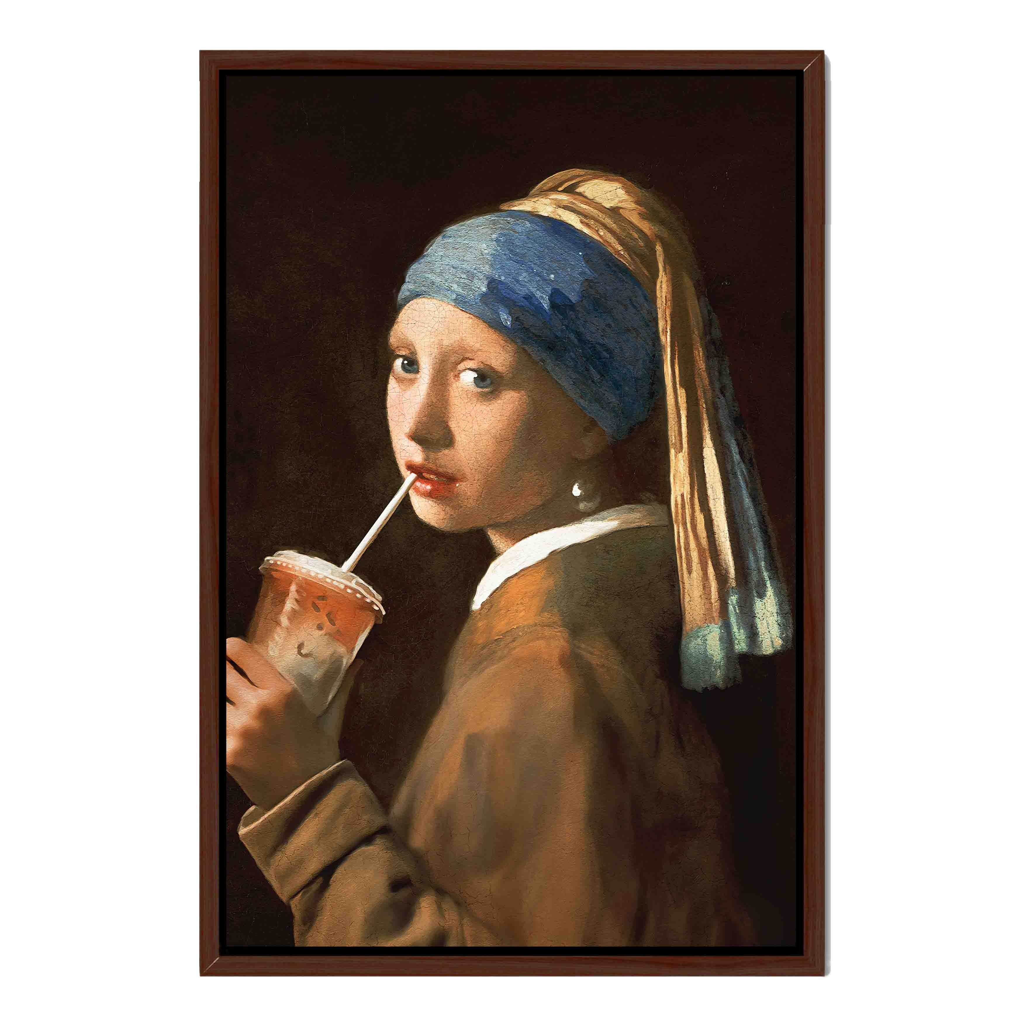 GIRL WITH ICED LATTE