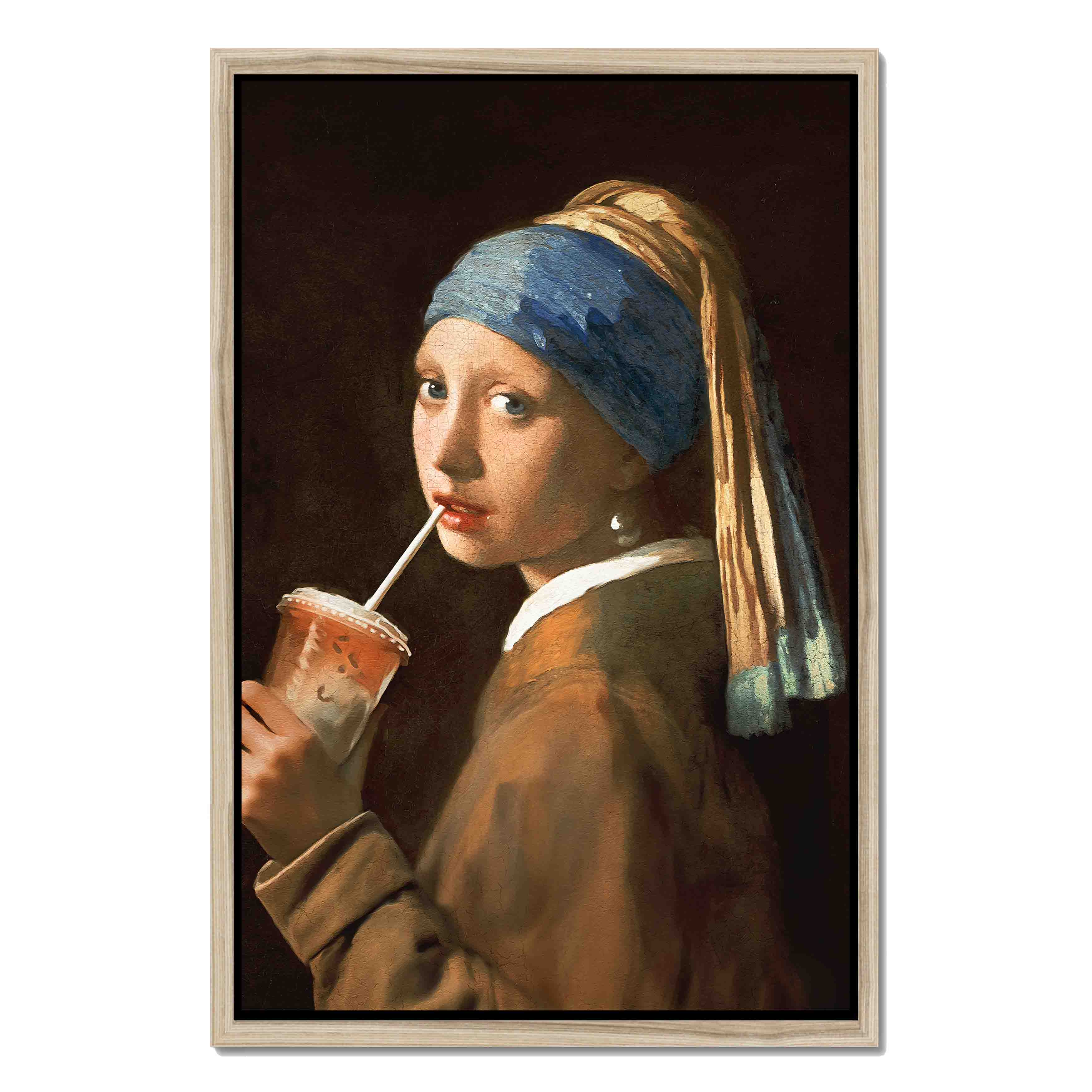 GIRL WITH ICED LATTE