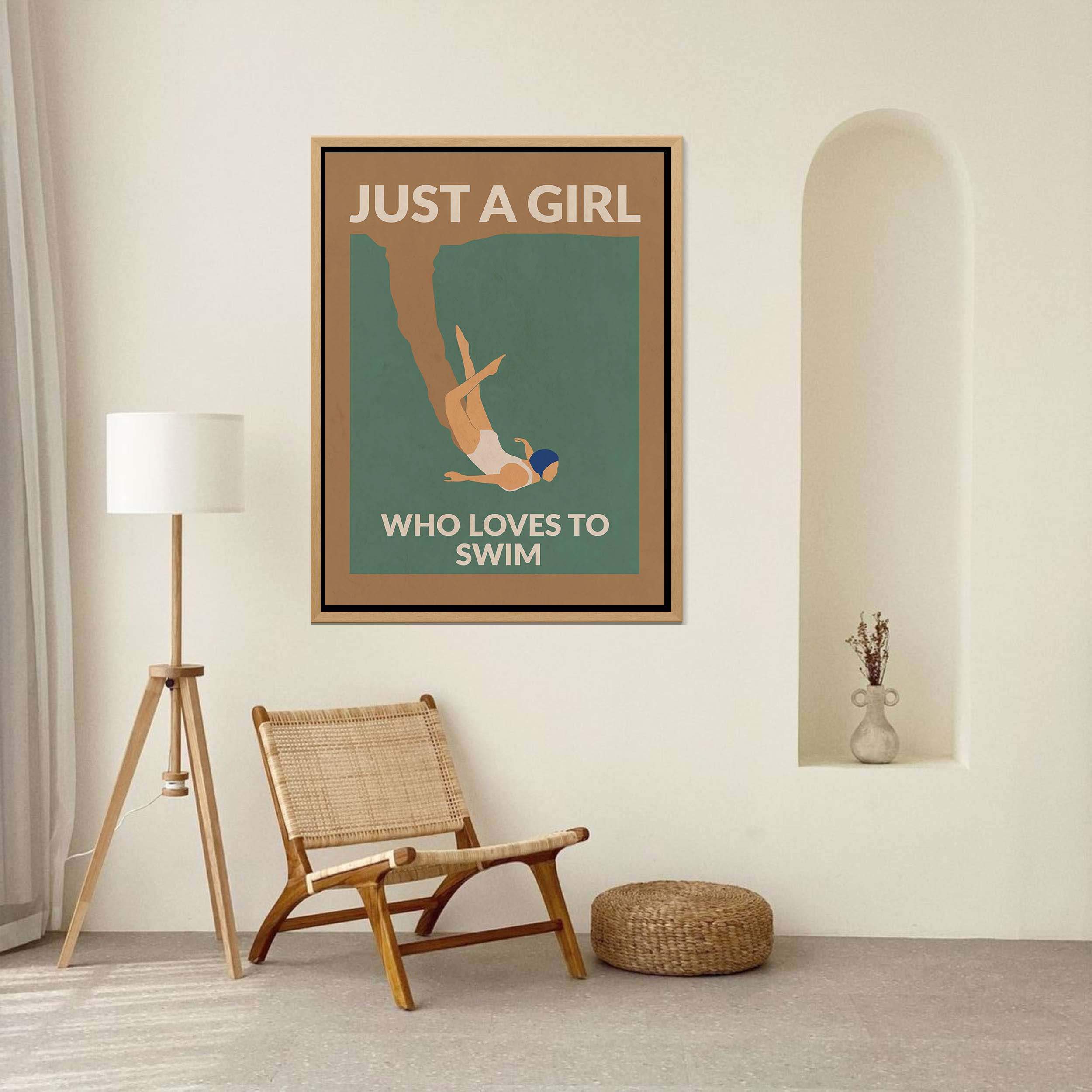 JUST A GIRL WHO LOVES TO SWIM