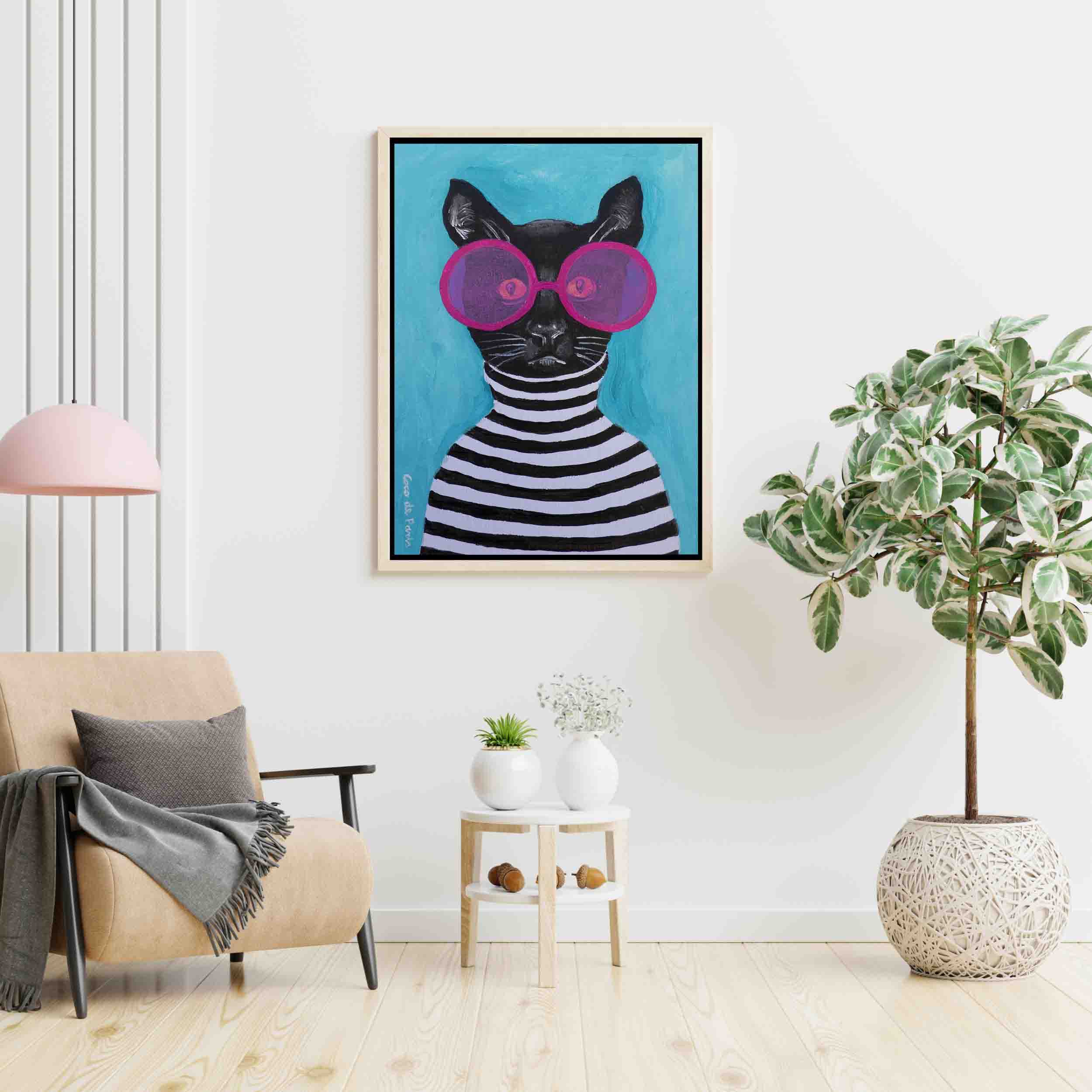 STRIPY BLACK CAT