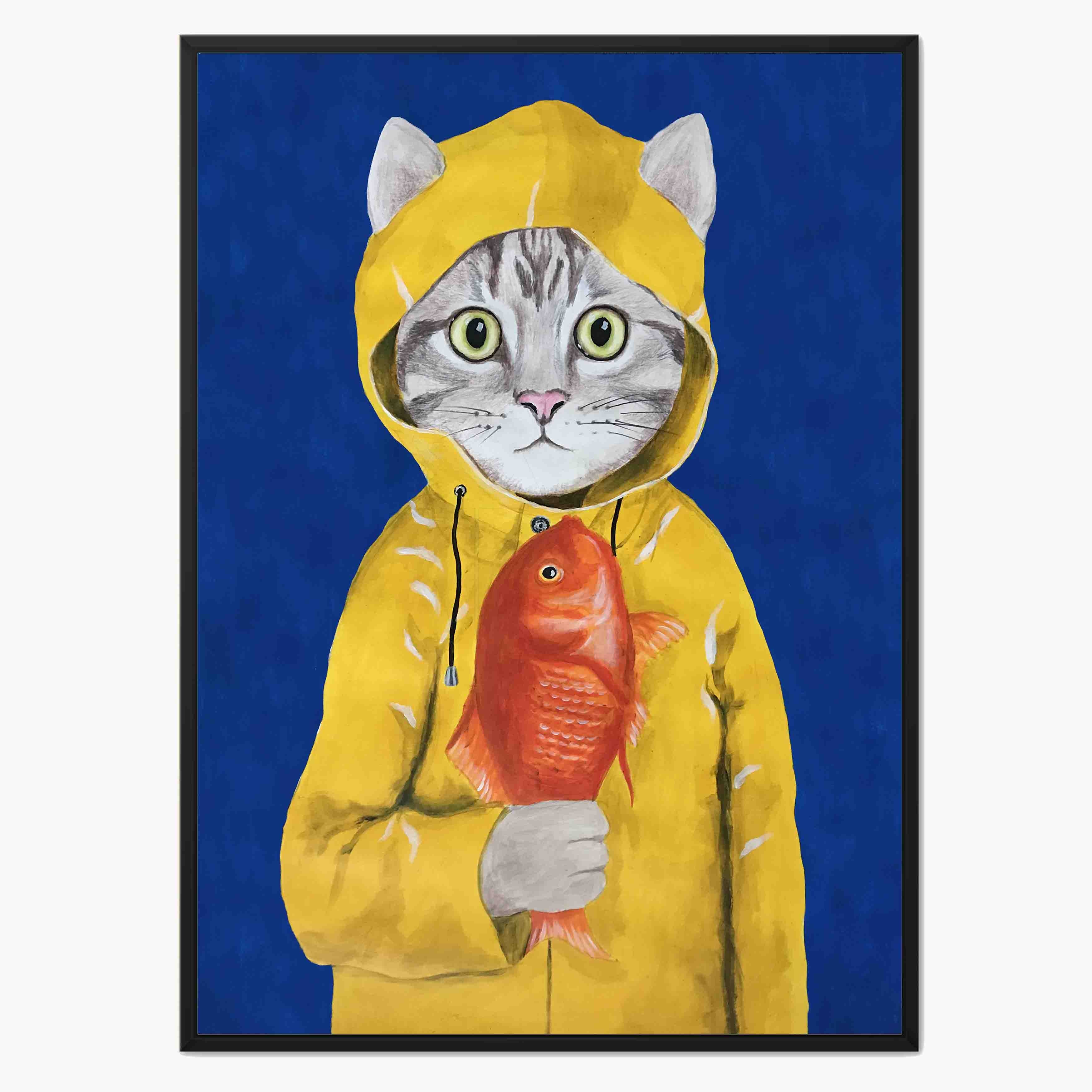 CAT WITH FISH