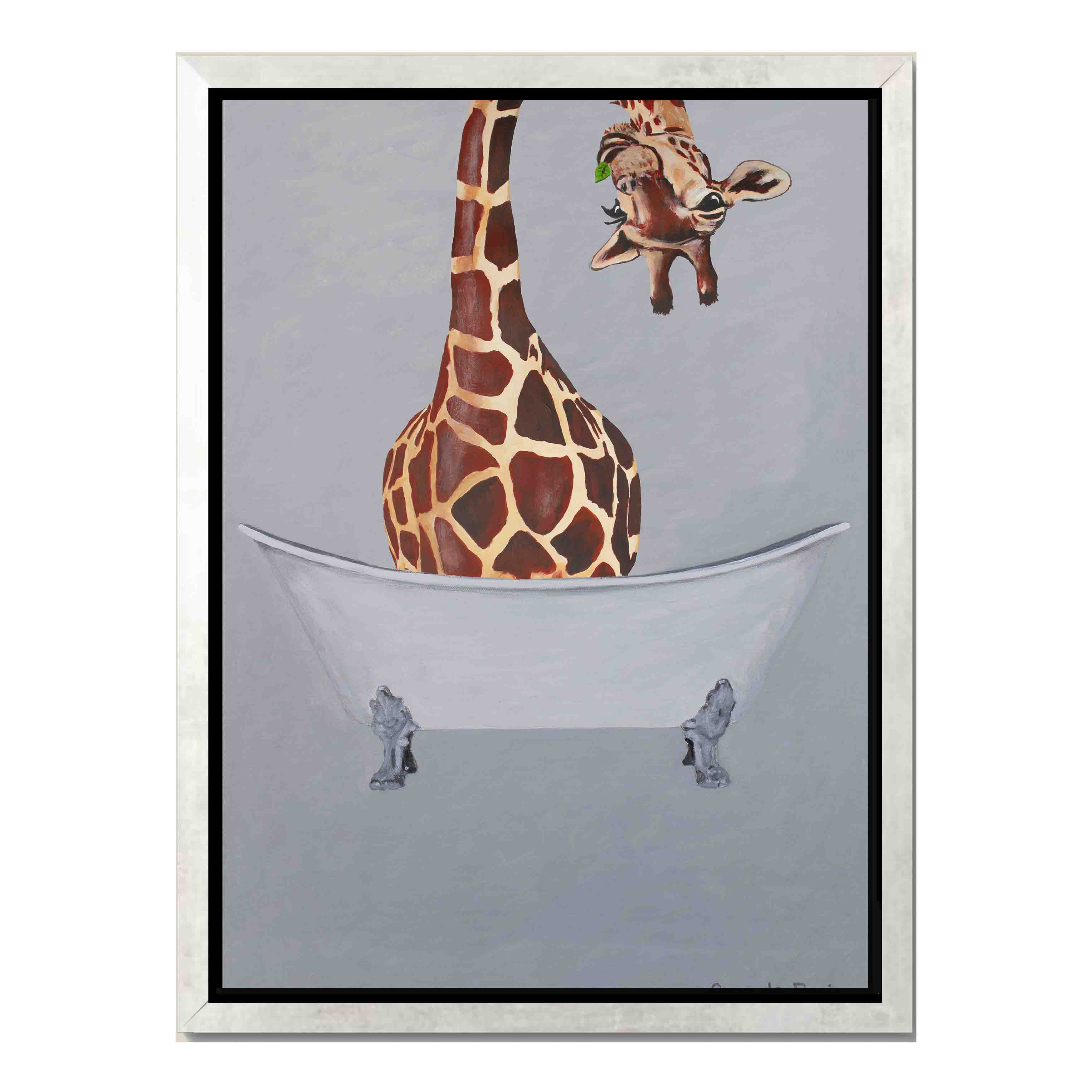 GIRAFFE IN BATHTUB