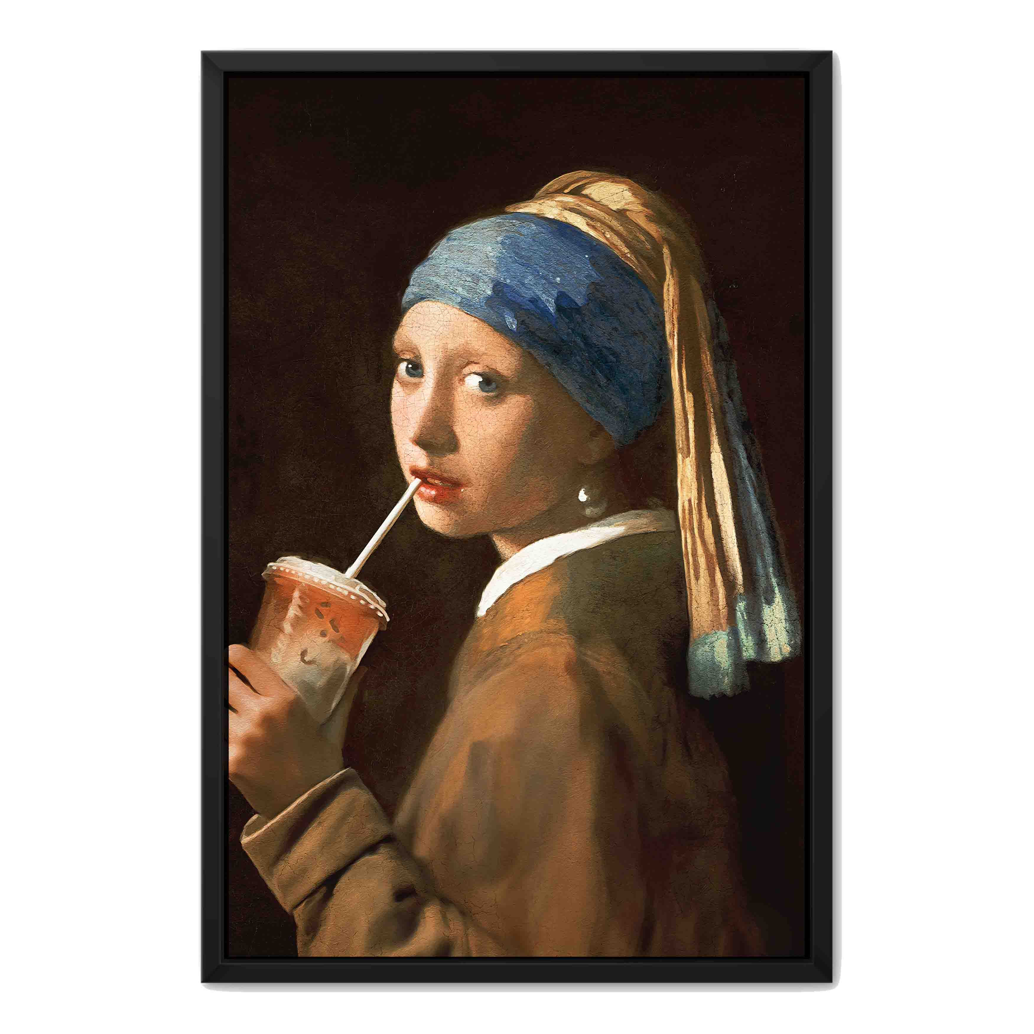 GIRL WITH ICED LATTE