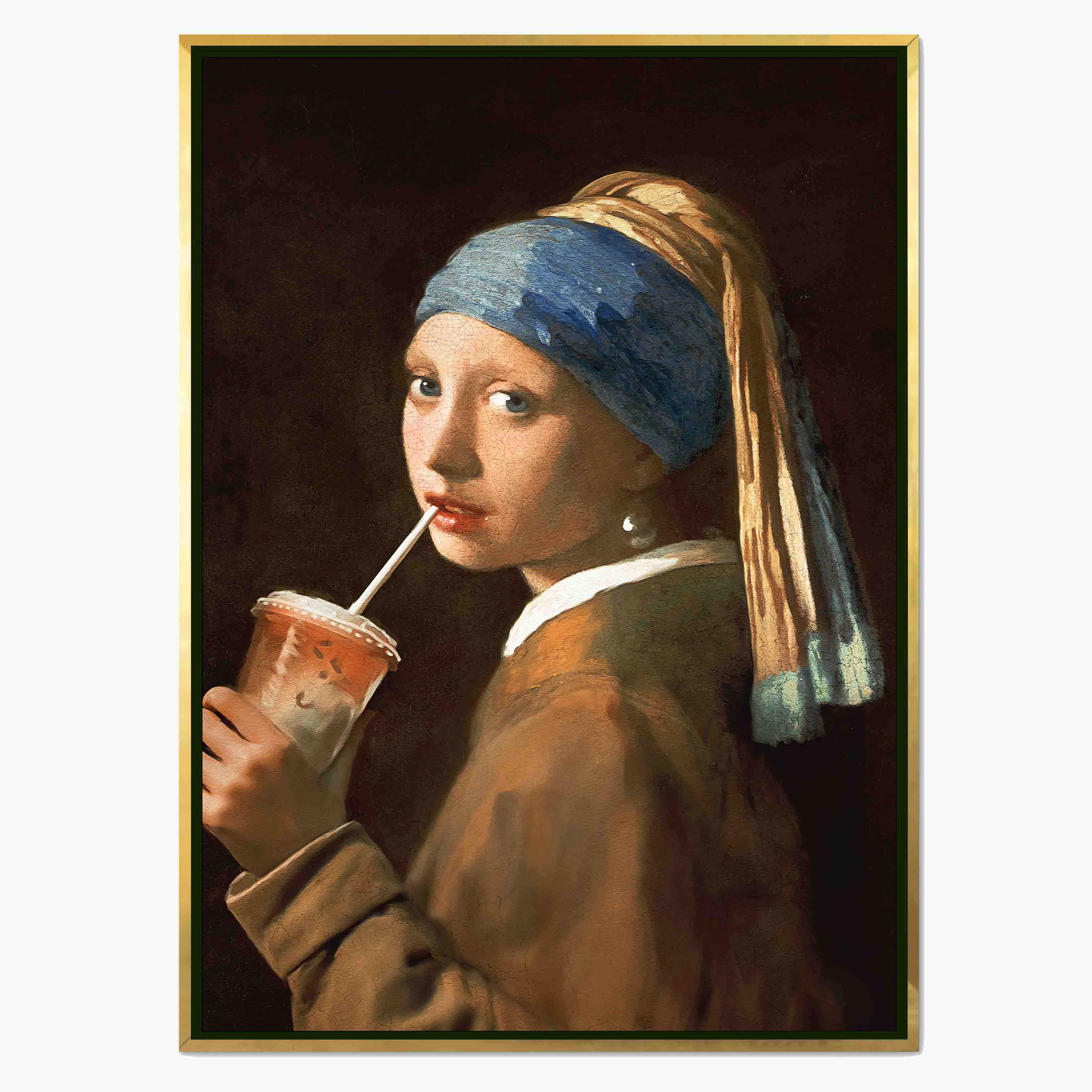 GIRL WITH ICED LATTE