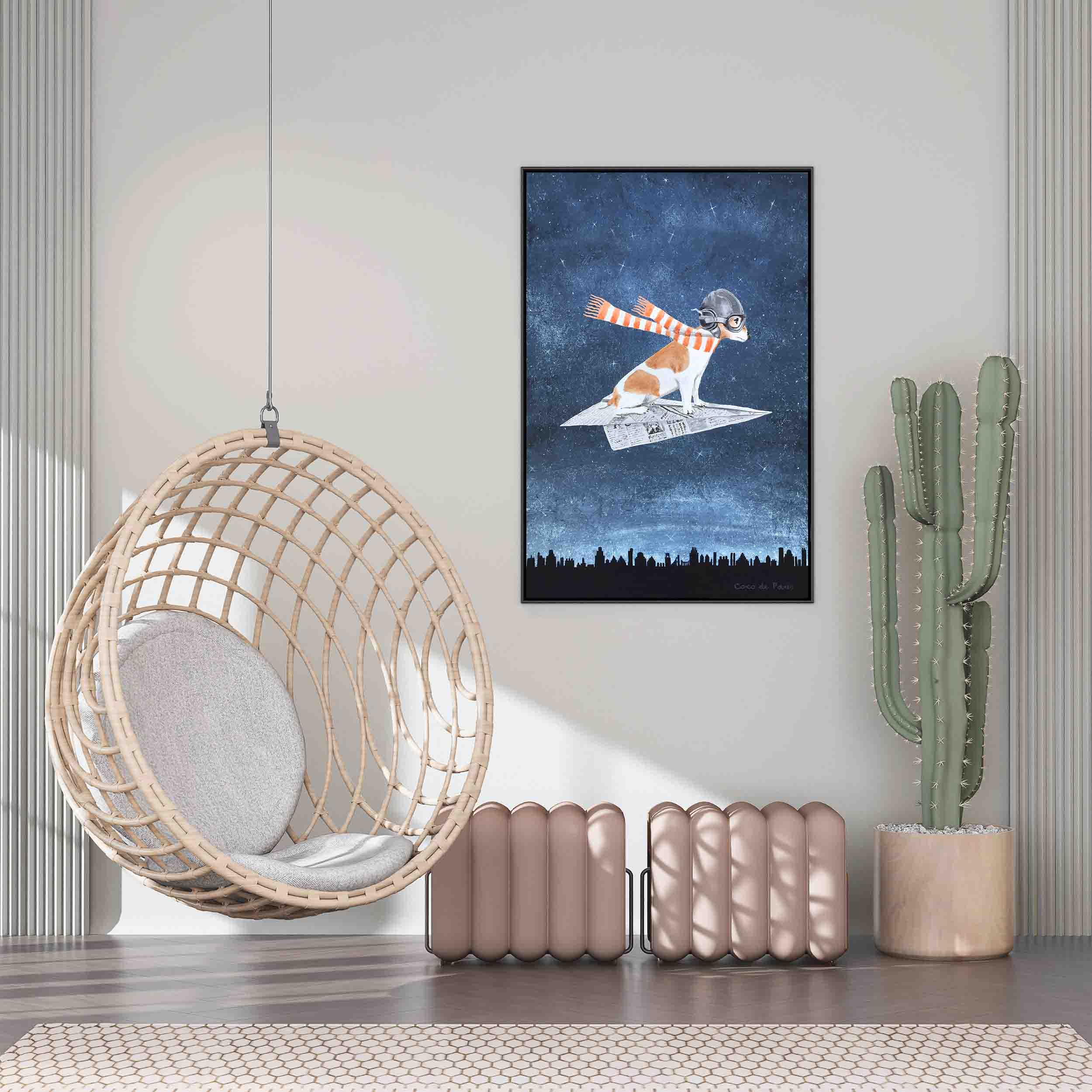 JACK RUSSELL ON PAPER PLANE