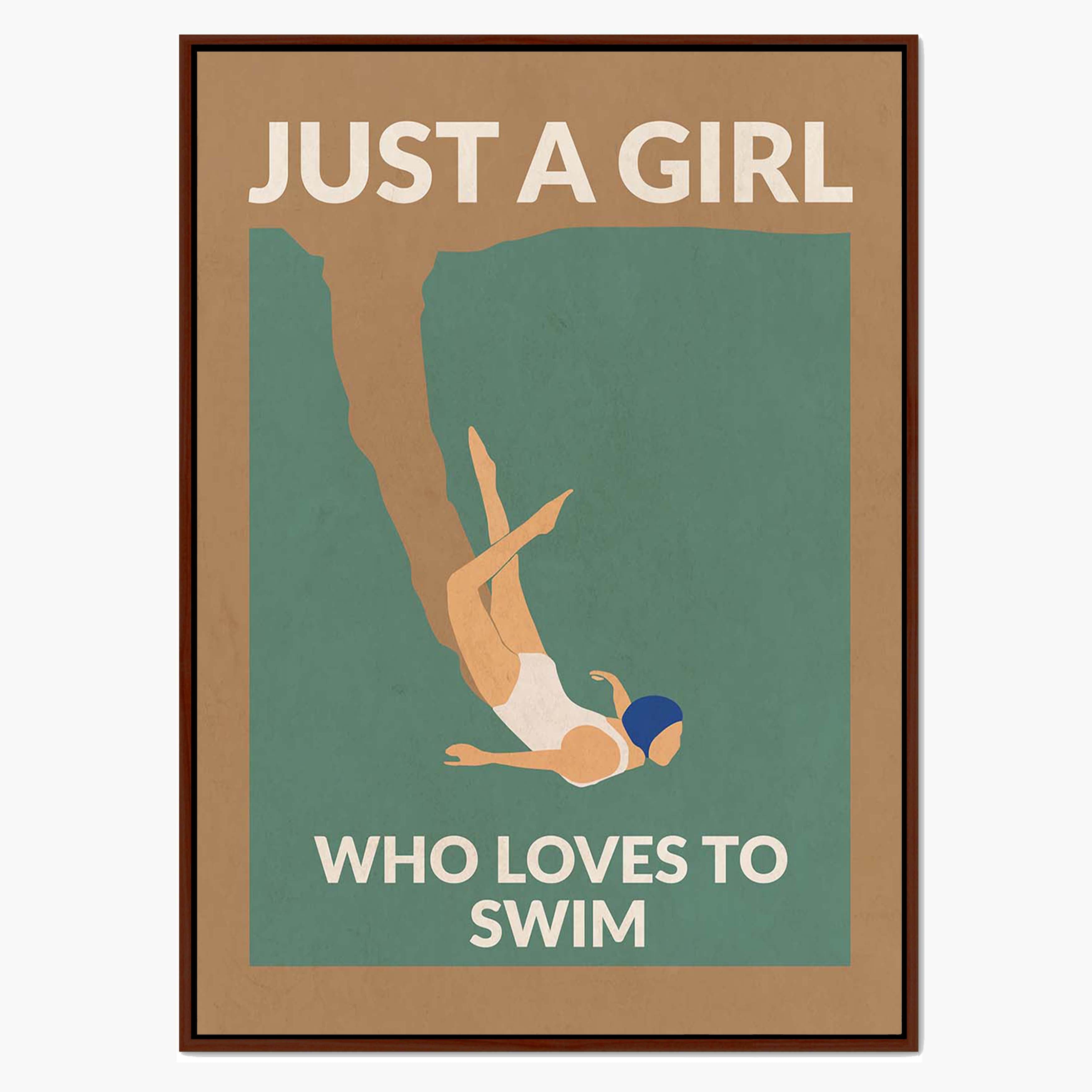 JUST A GIRL WHO LOVES TO SWIM