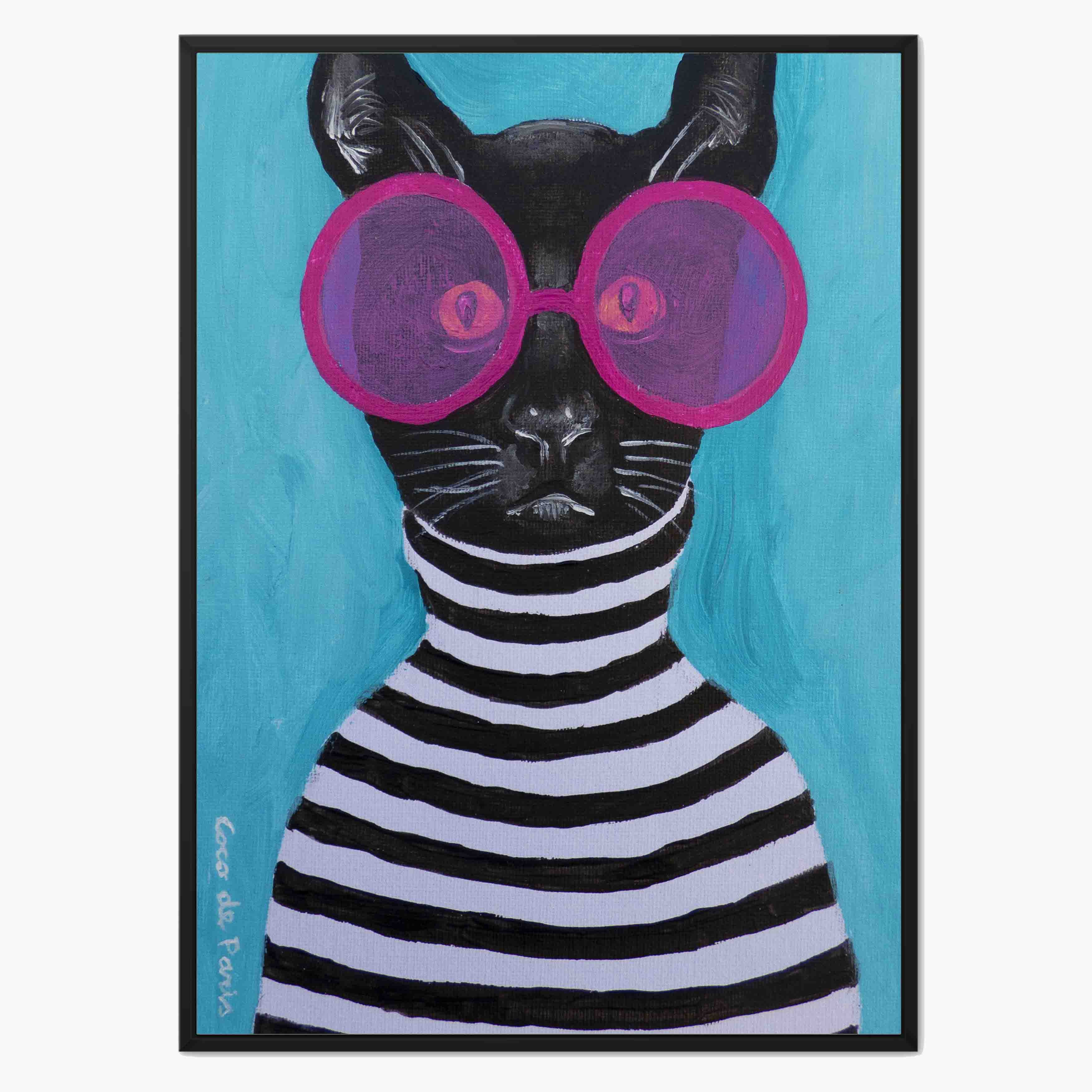 STRIPY BLACK CAT